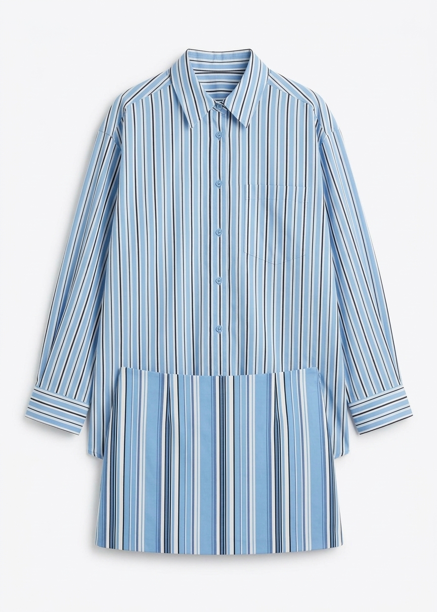 Hera Mini Skirt - Blue Multi Stripe