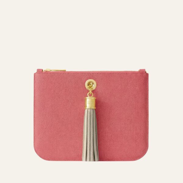 Ivy | Strawberry Porcelain with Gold hardware