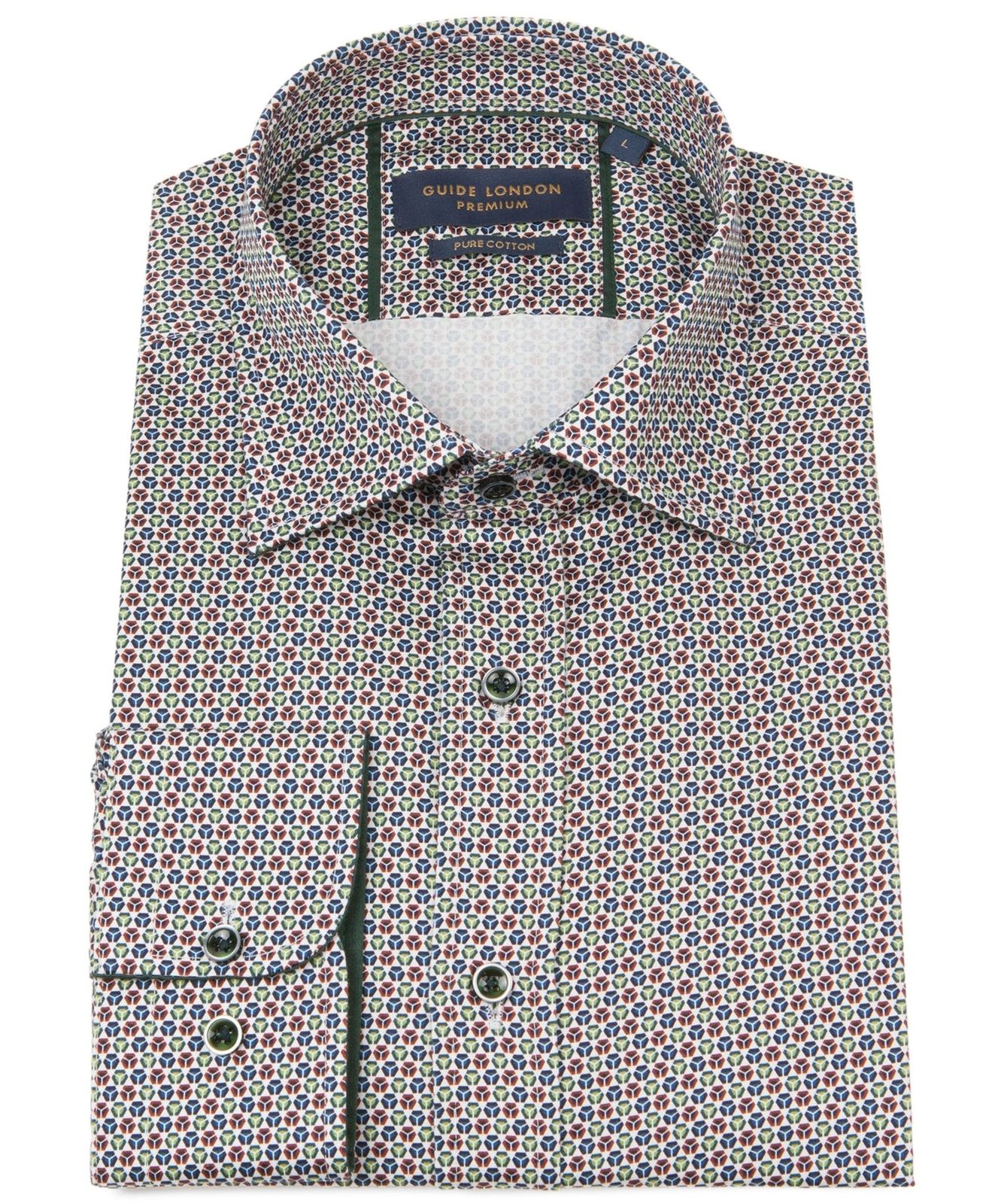 Long Sleeve Geometric Print multi