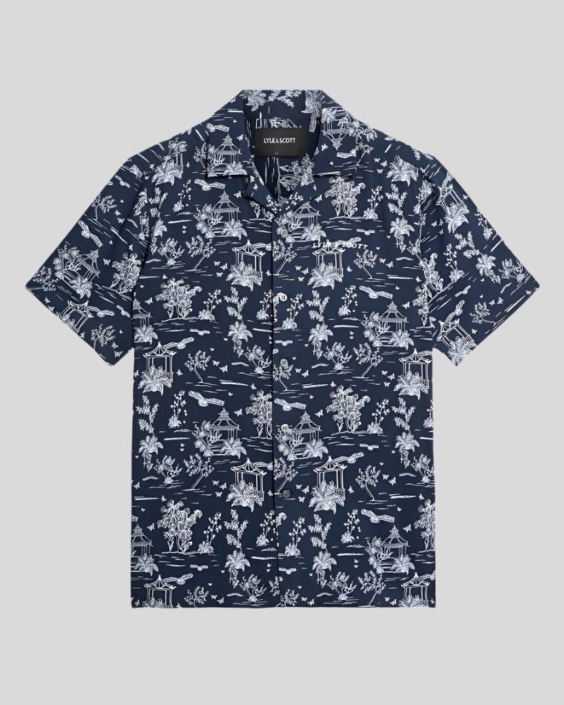 Botanical Garden Print Resort Shirt