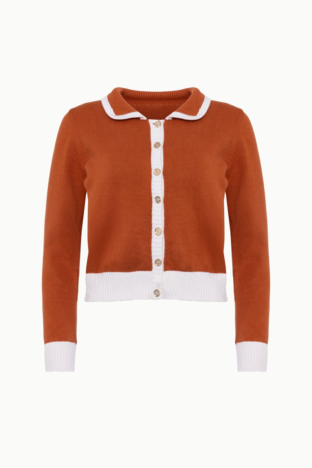 The Kōr Terracotta Organic Cotton Cardigan