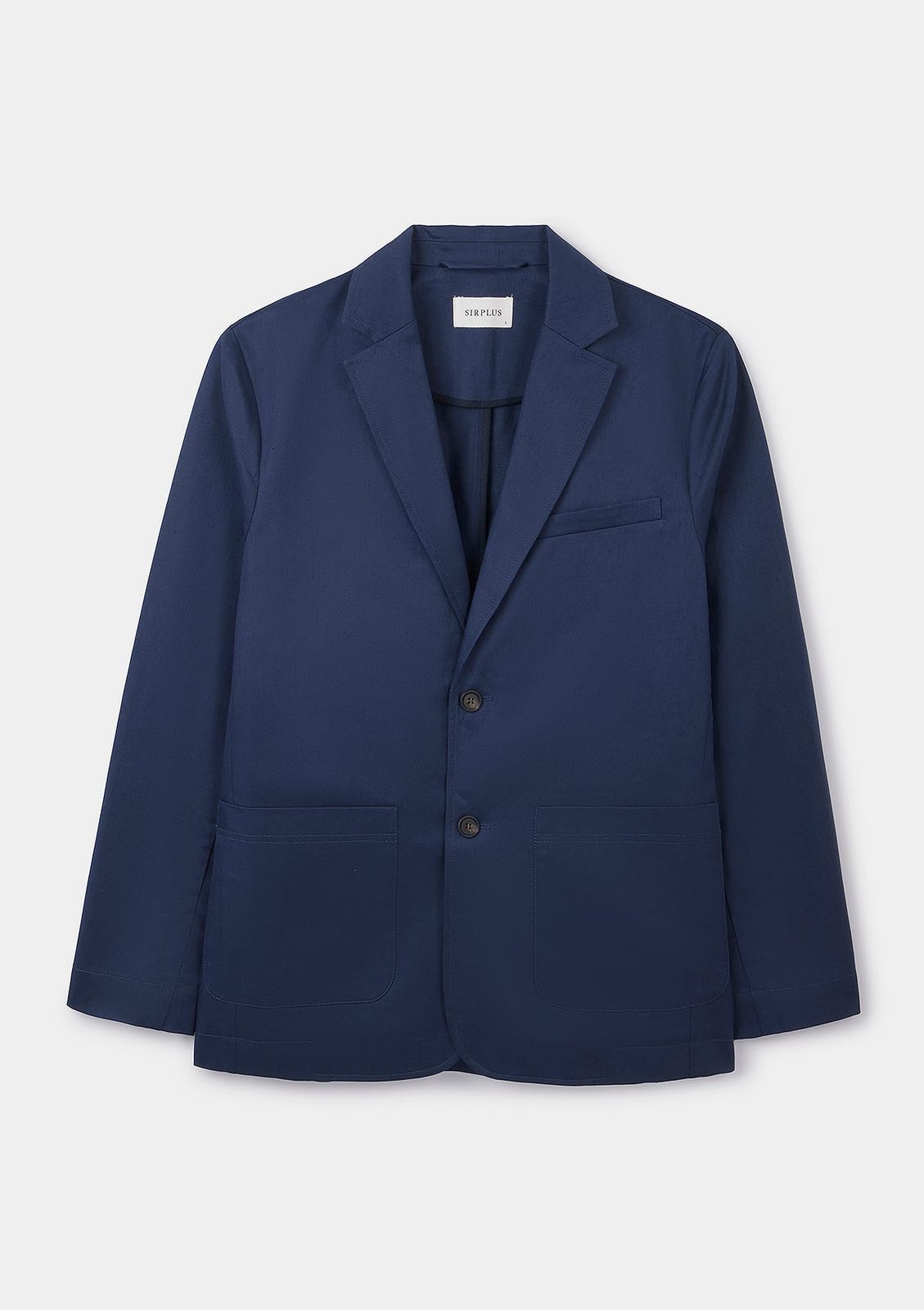Blueberry Cotton Linen Blazer