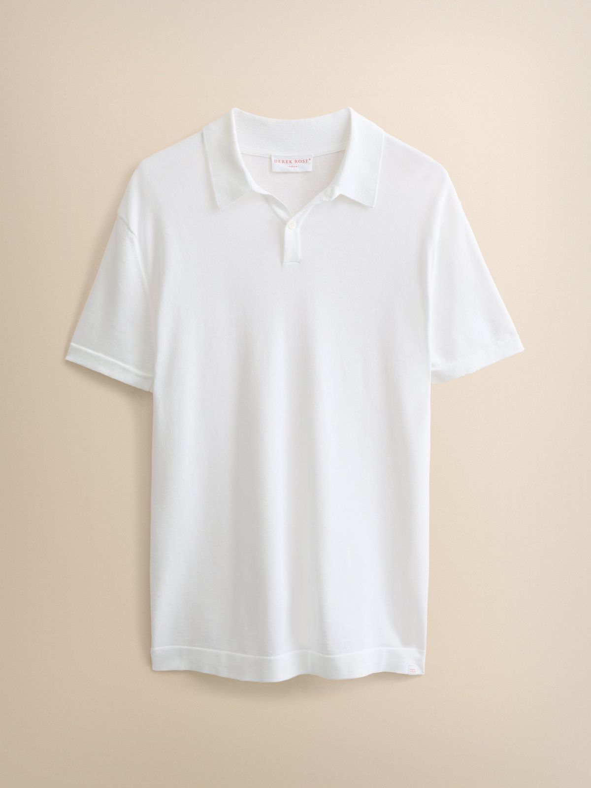 Jacob Sea Island Cotton Polo Shirt White