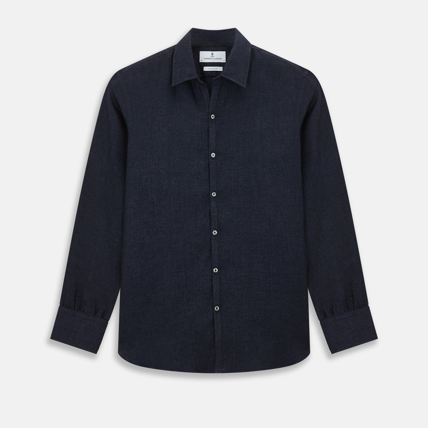 Navy Linen Windsor Shirt