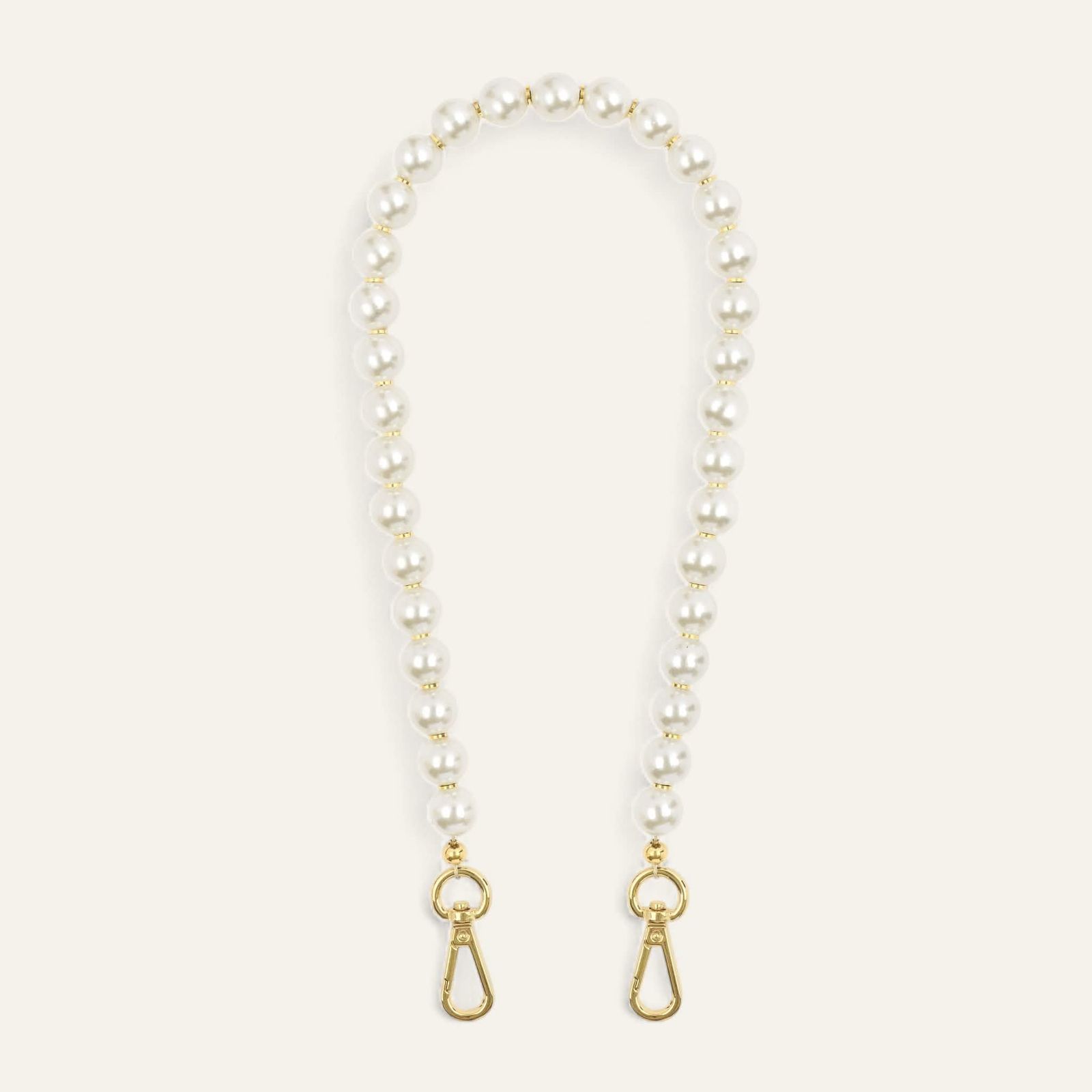 Aurora Strap | Pearl with Gold hardware