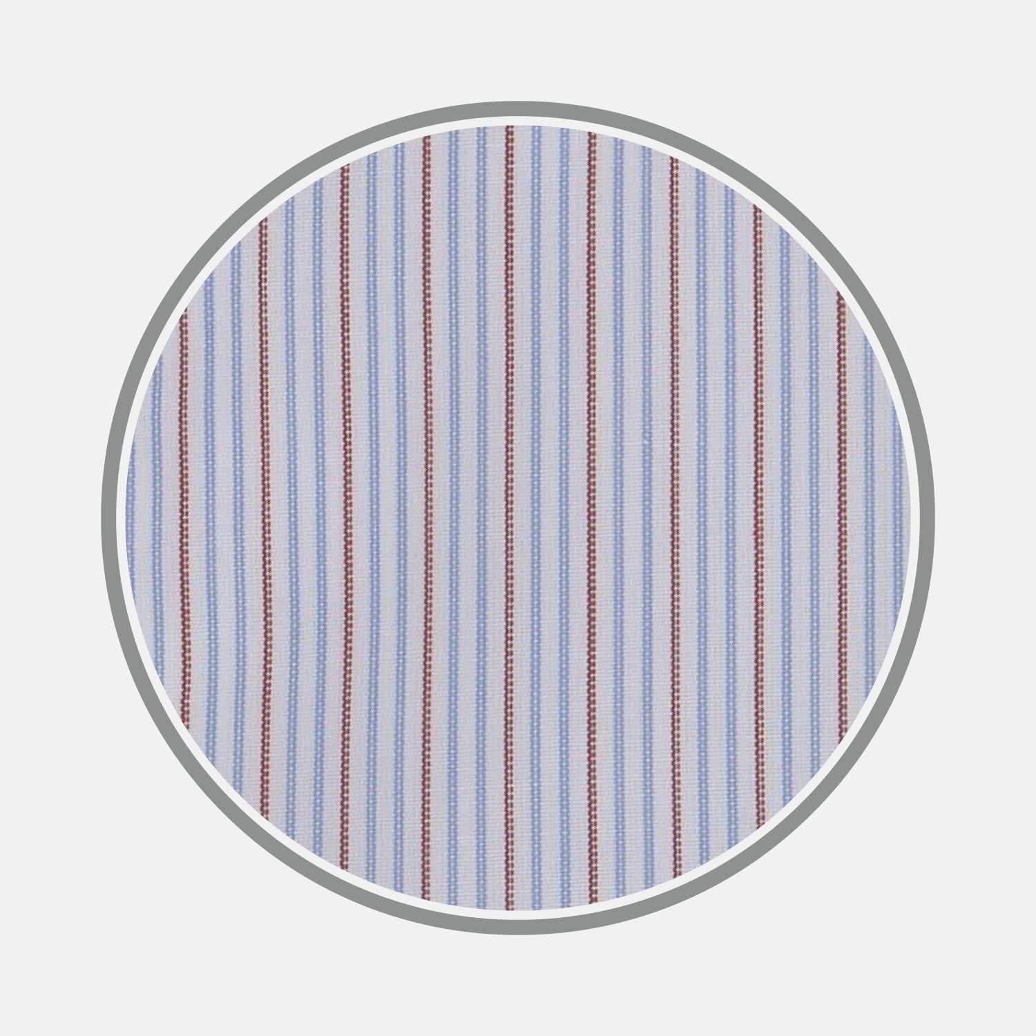 Red and Navy Supraluxe Stripe Fabric