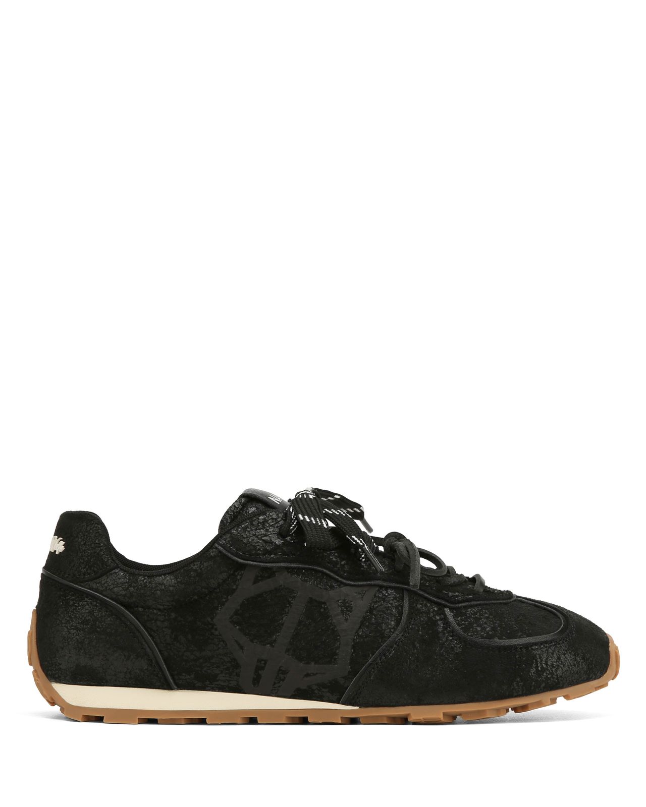 Lightning Black Distress Leather