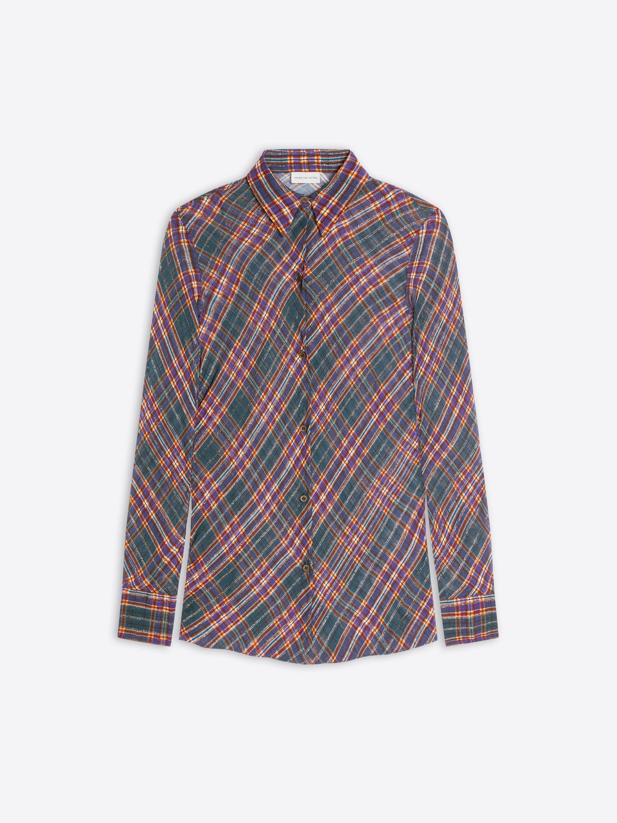 Fitted lurex shirt