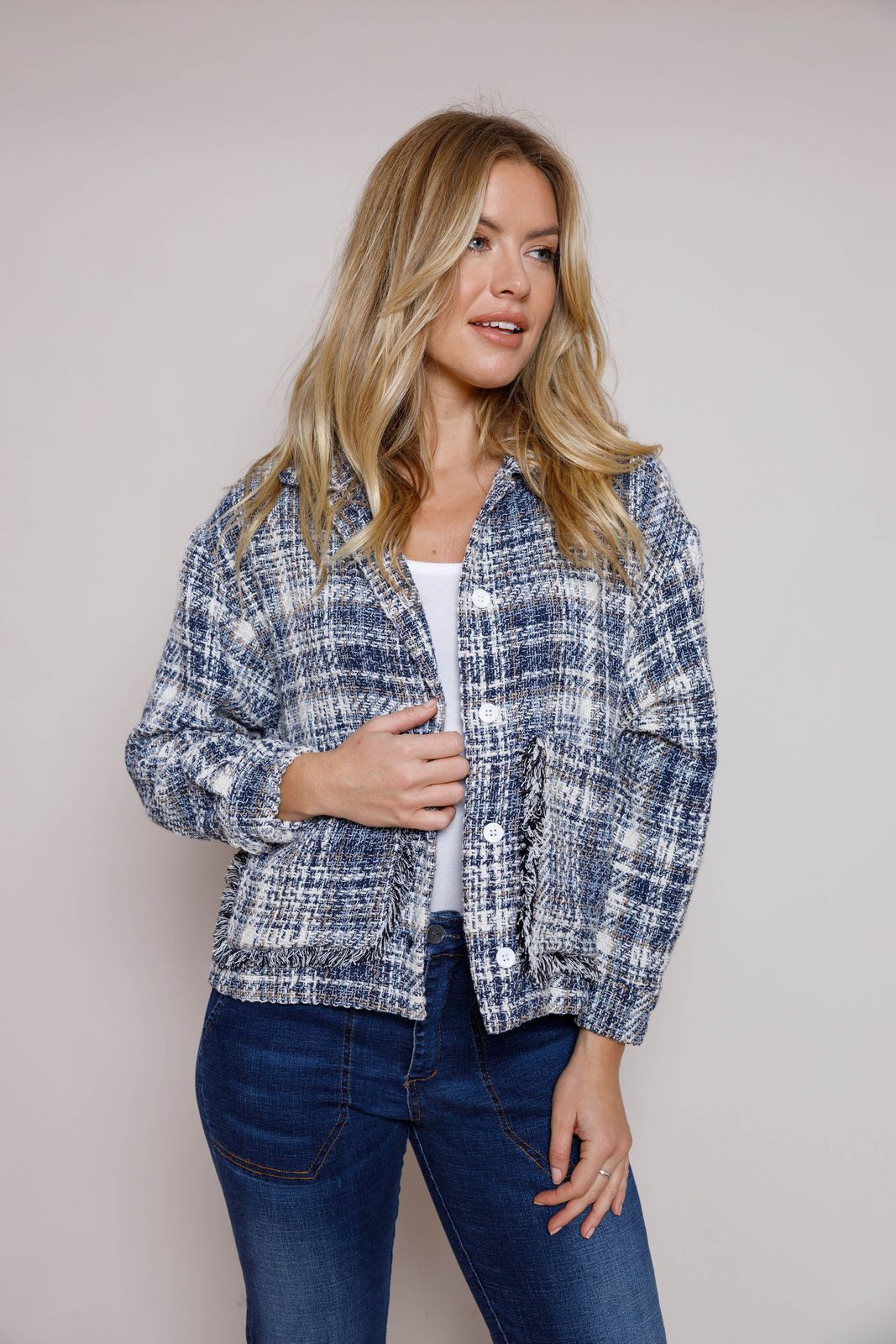 Gwen Textured Bomber Jacket