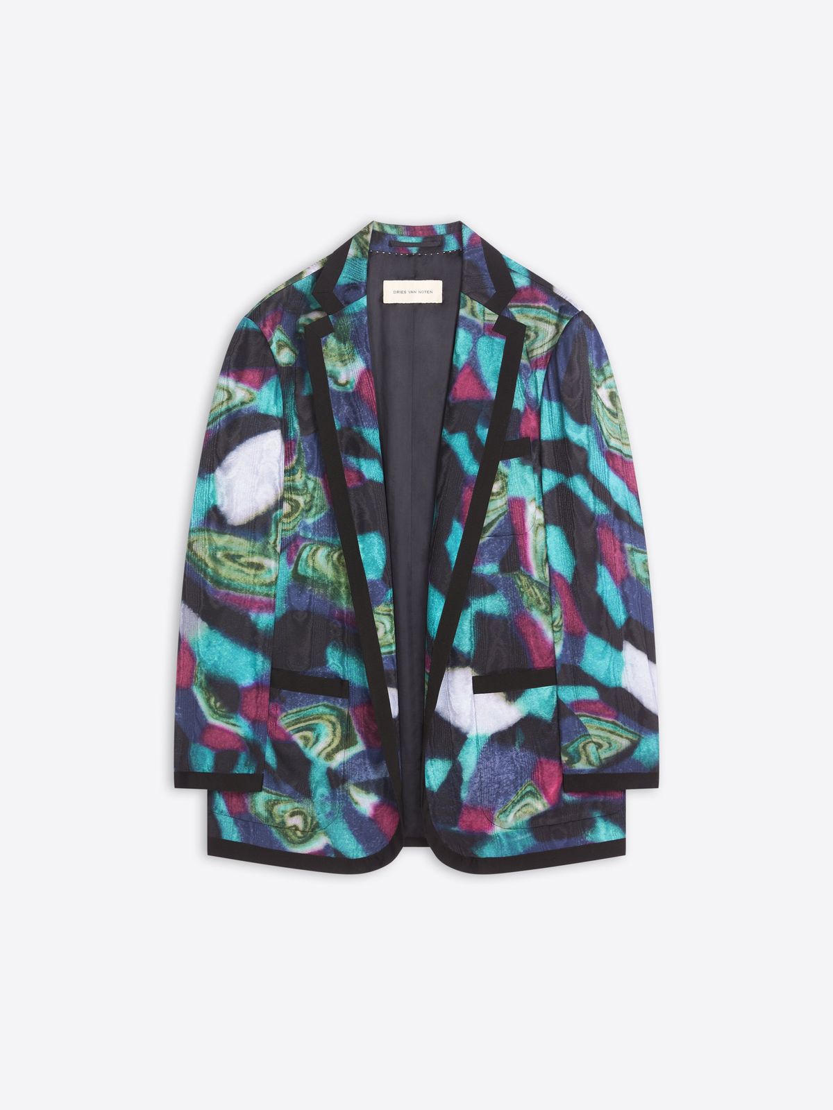 Oversized moiré blazer