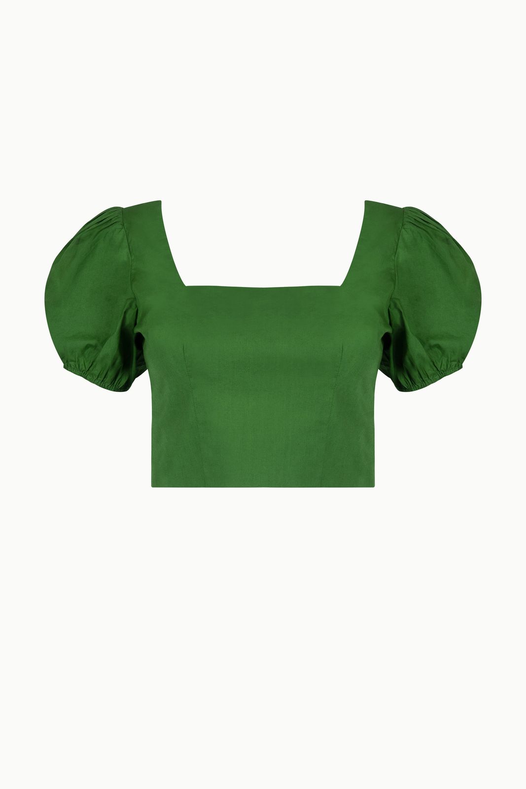 The Organic Cotton Crop Top in Green