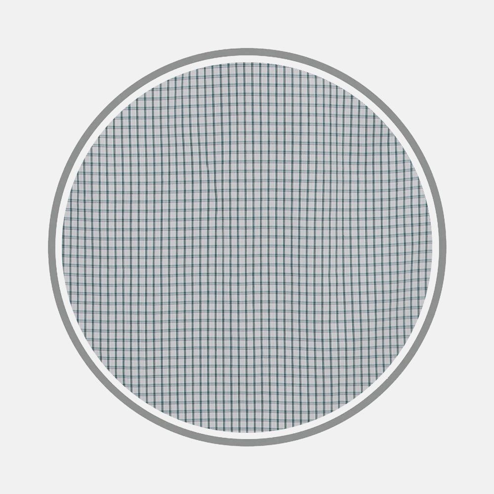Dark Green Tattersall Check  Fabric