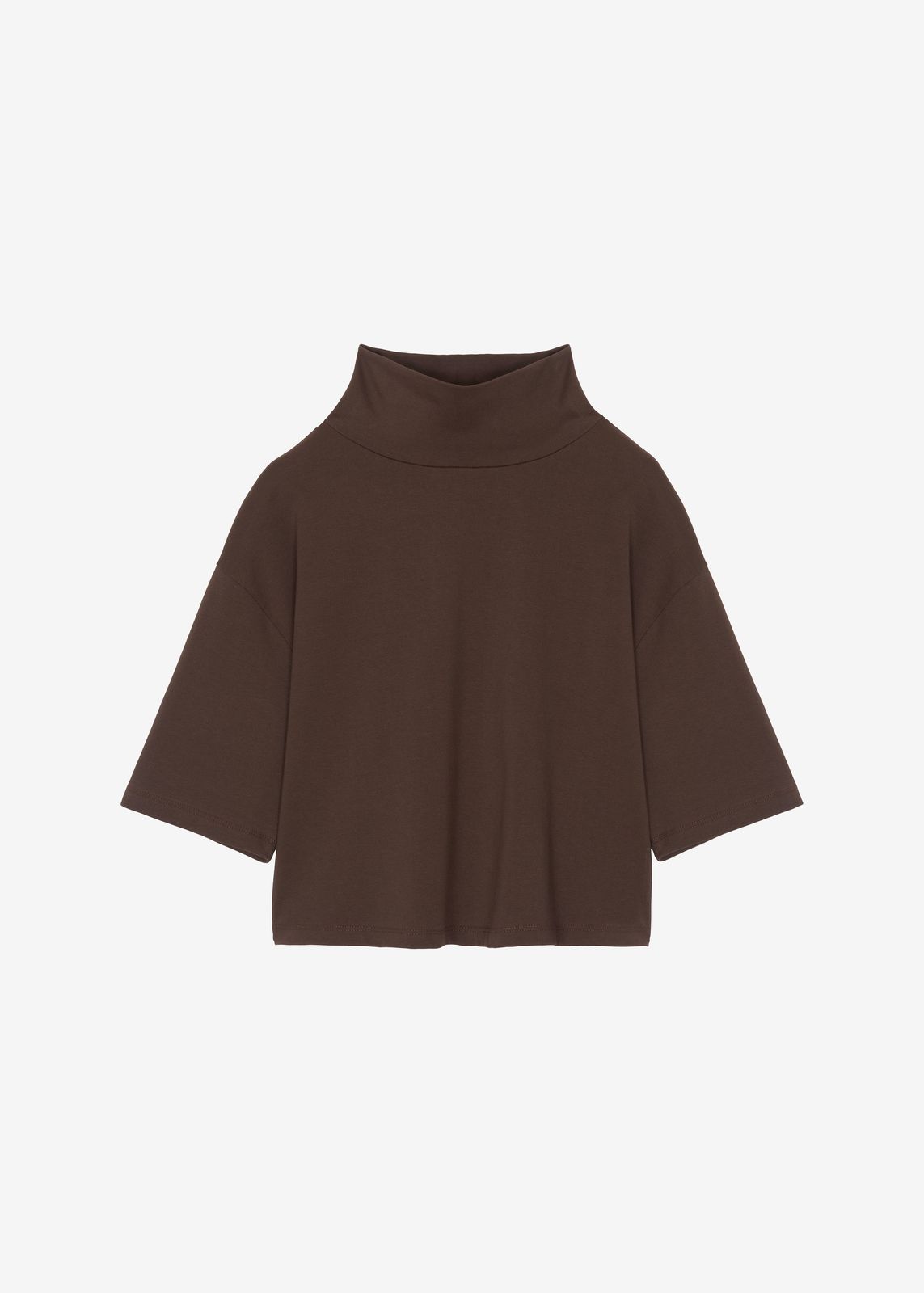 Reza Cropped Tee - Brown