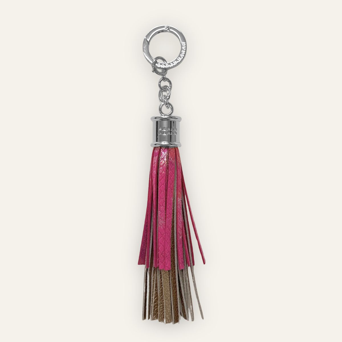 Fringe Charm | Paradise Petal with Silver hardware