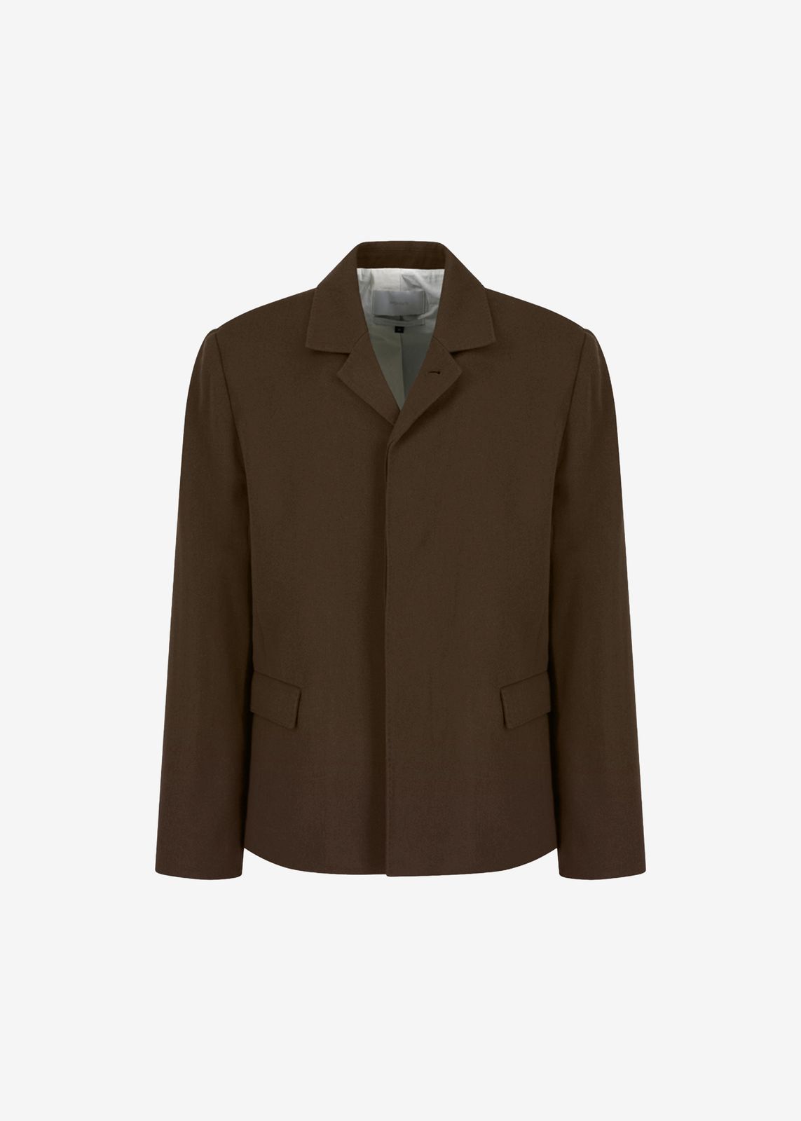 Amomento Single Breasted Wool Jacket - Brown