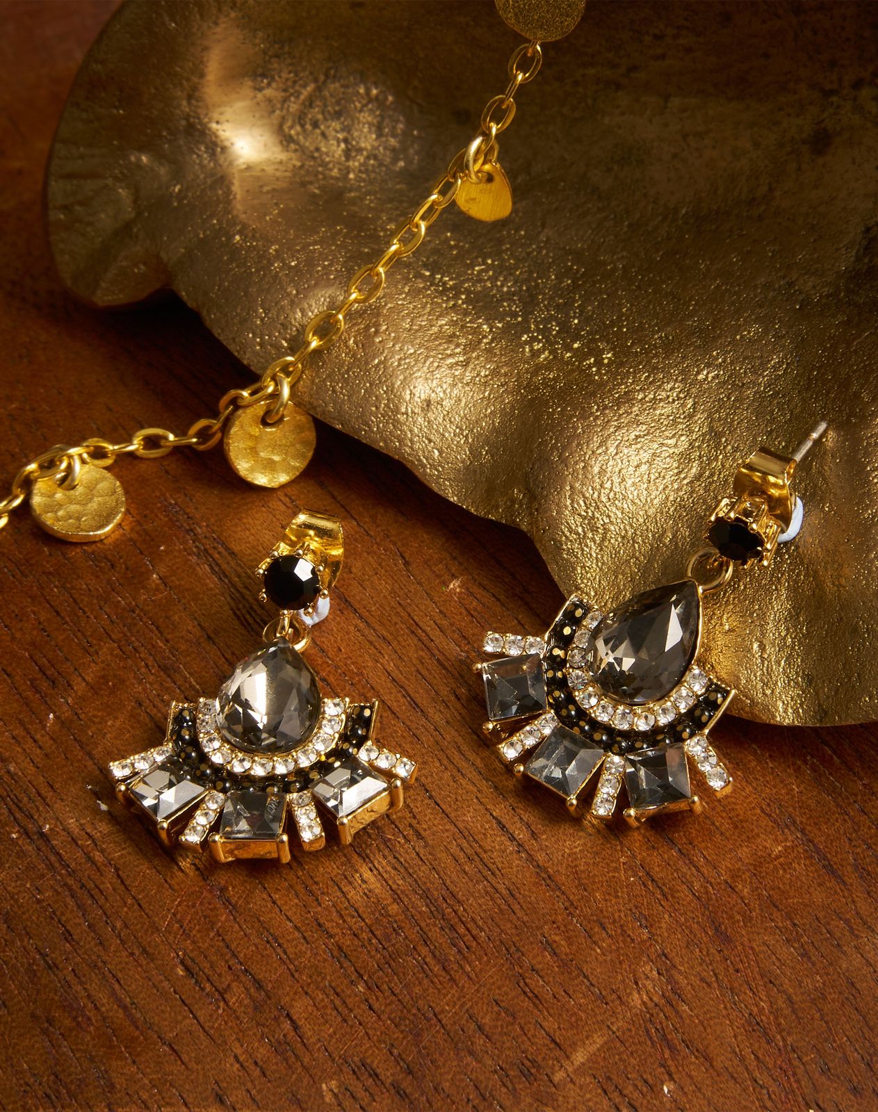 Crystal Teardrop Earrings