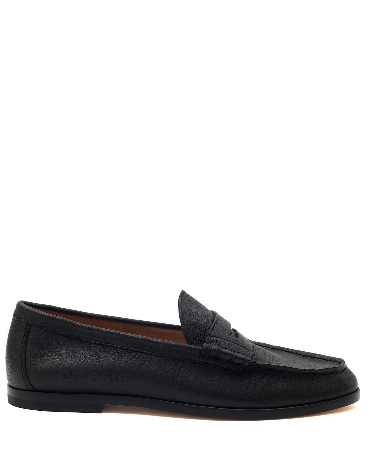 Soft Loafer in Black Leather 2577 7547