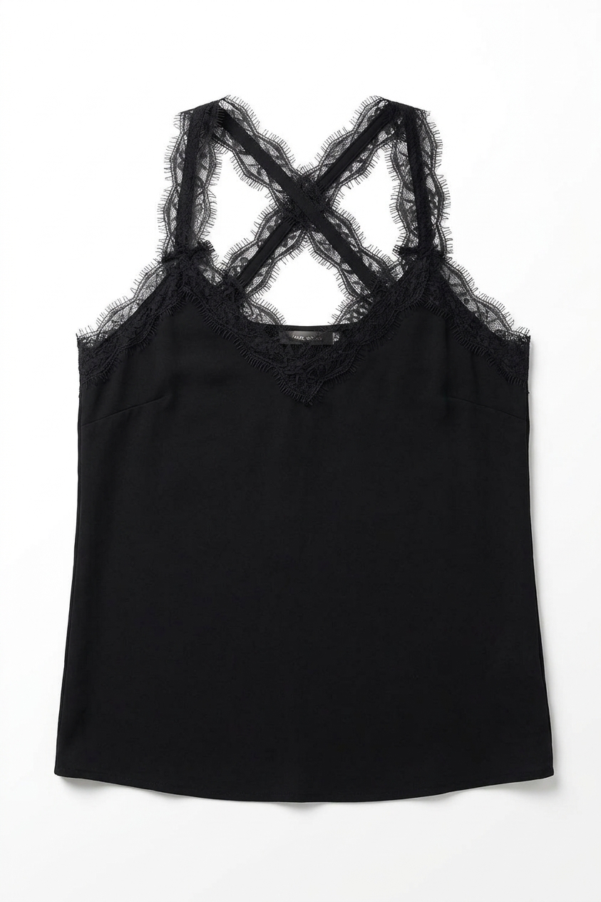 Celeste Cotton Lace Camisole