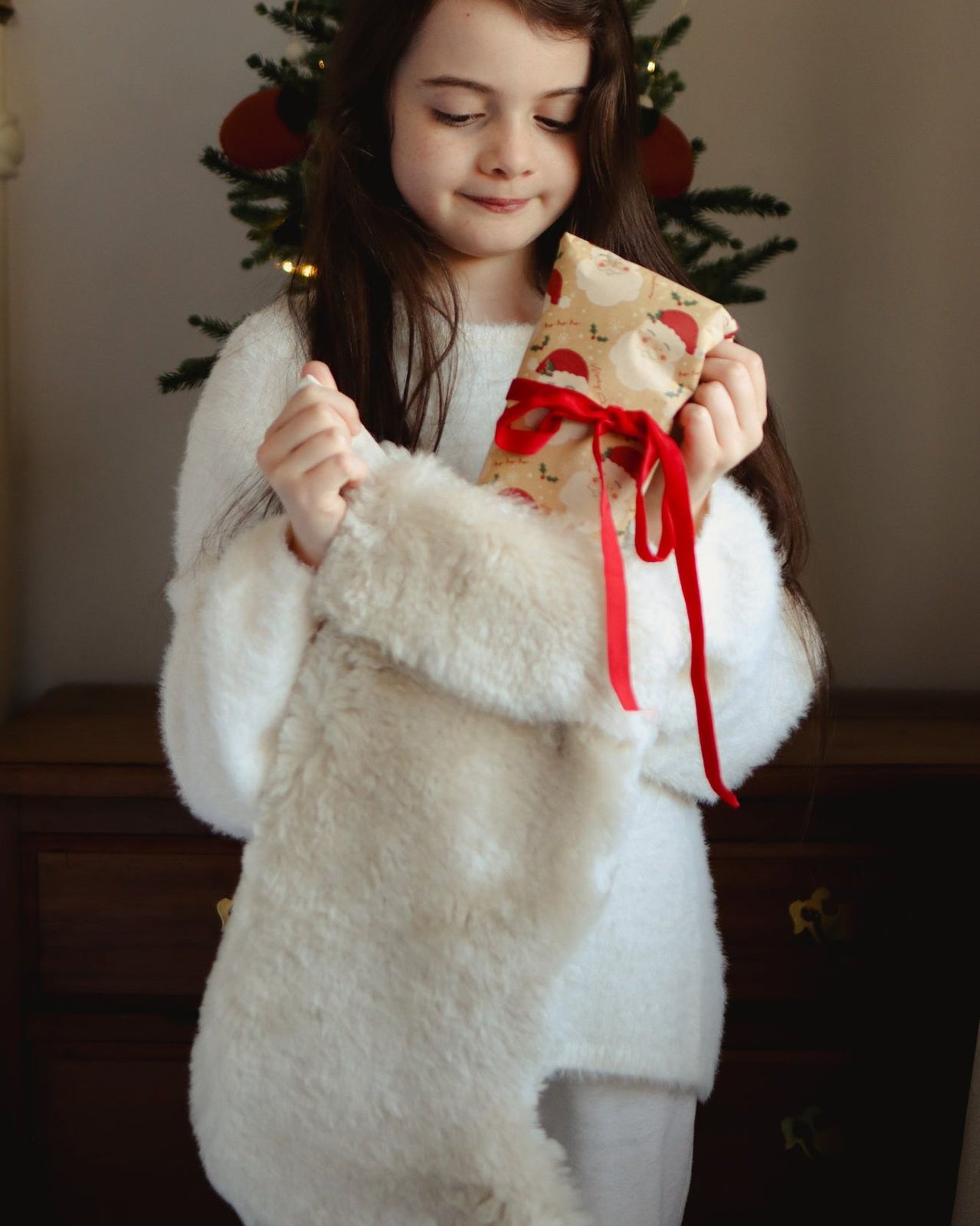Sheepskin Stocking - Cream