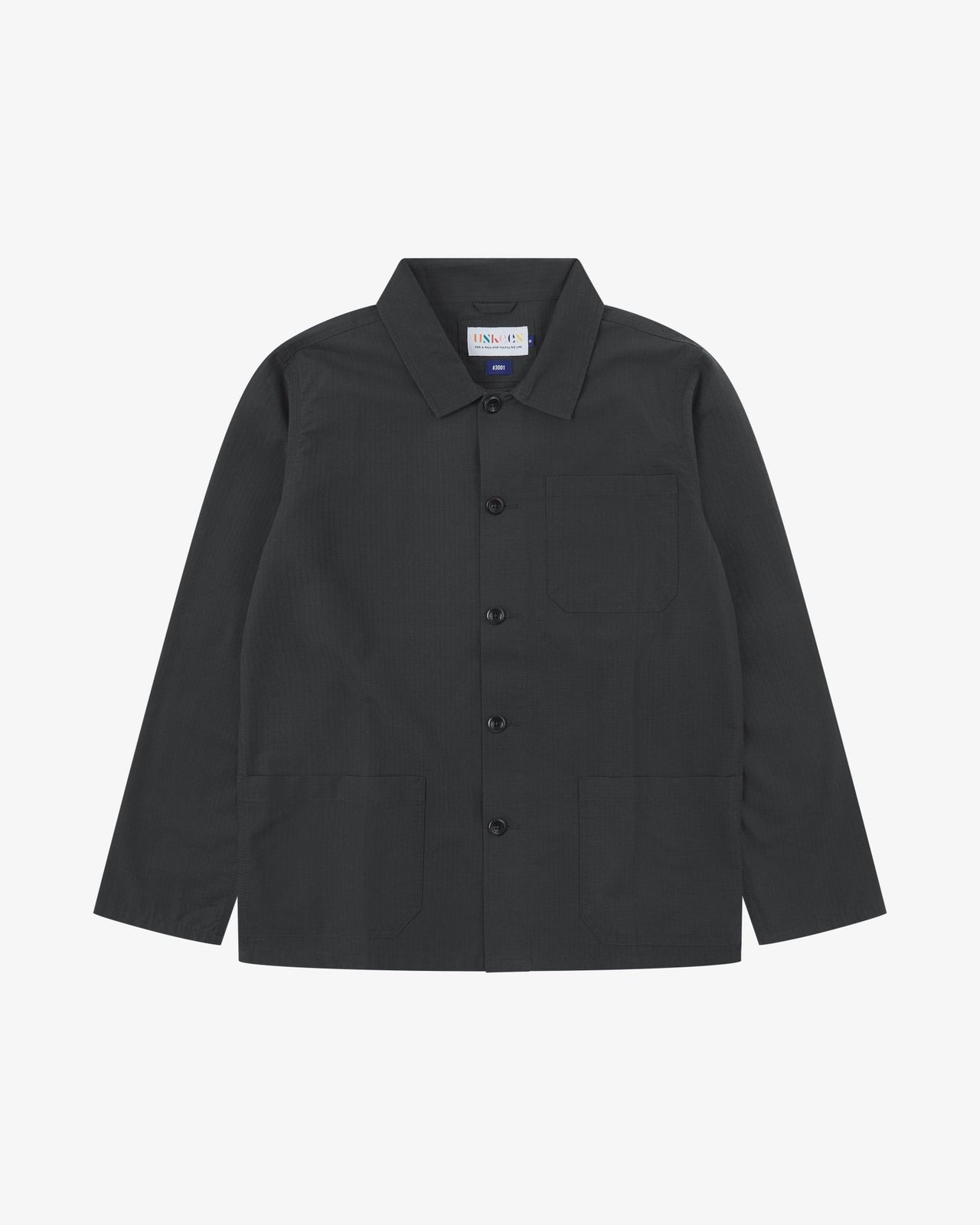 3001 Ripstop Overshirt - black