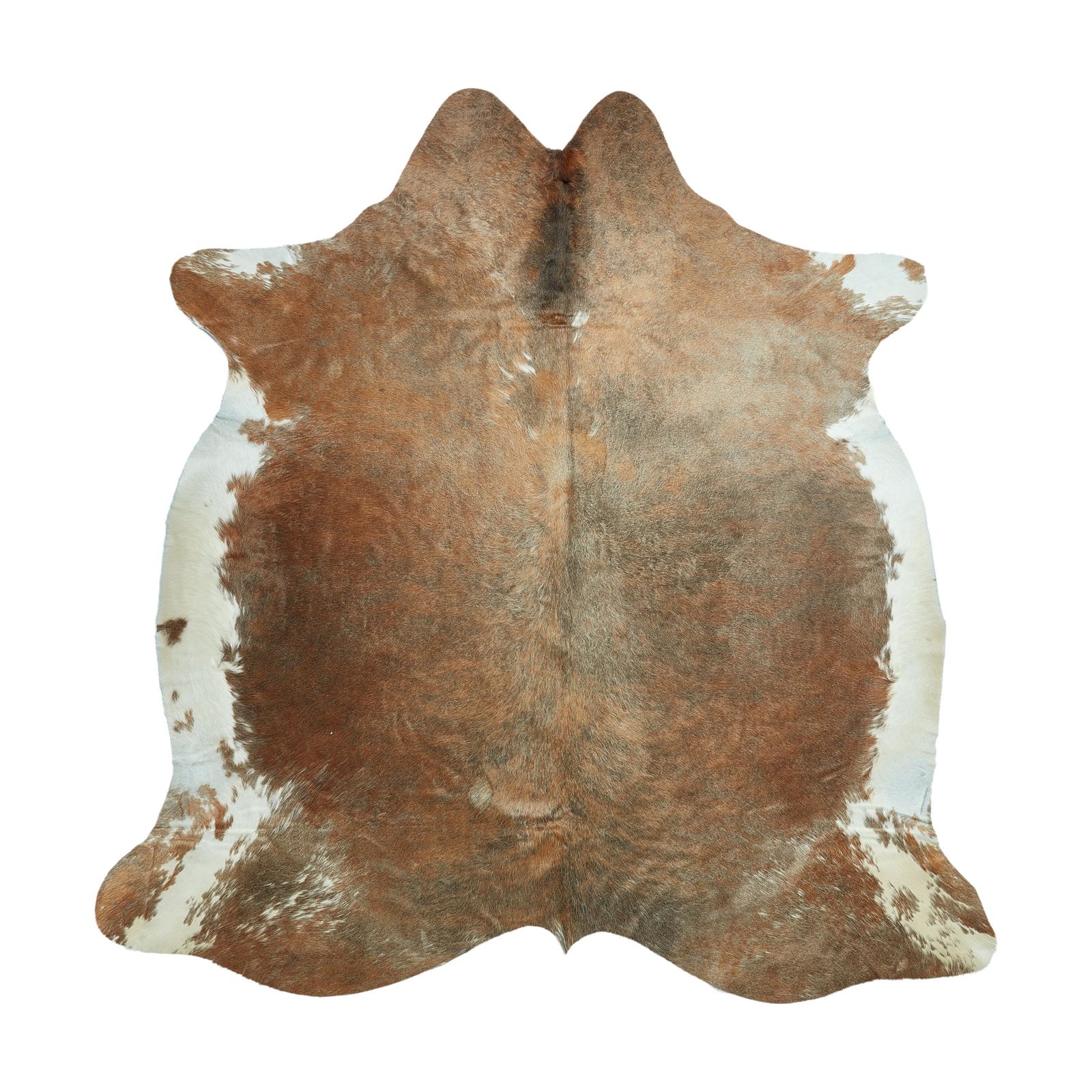 Cowhide Rug - Brown & White (220cm x 210cm)