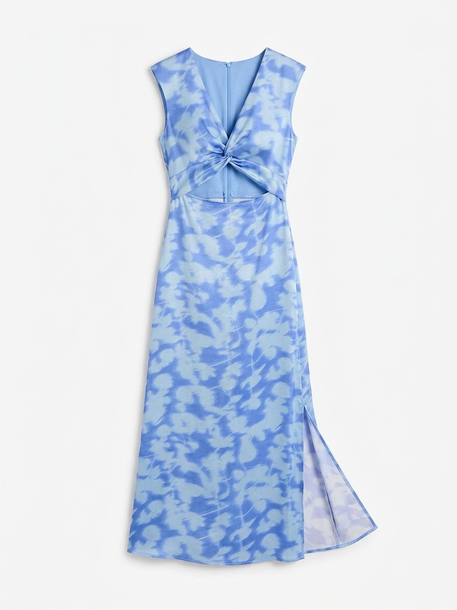 Marin Dress In Blurred Floral
