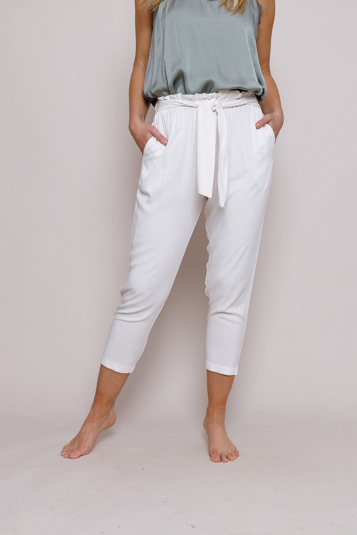 Wakely Elasticated Waist Pants With Tie Detail