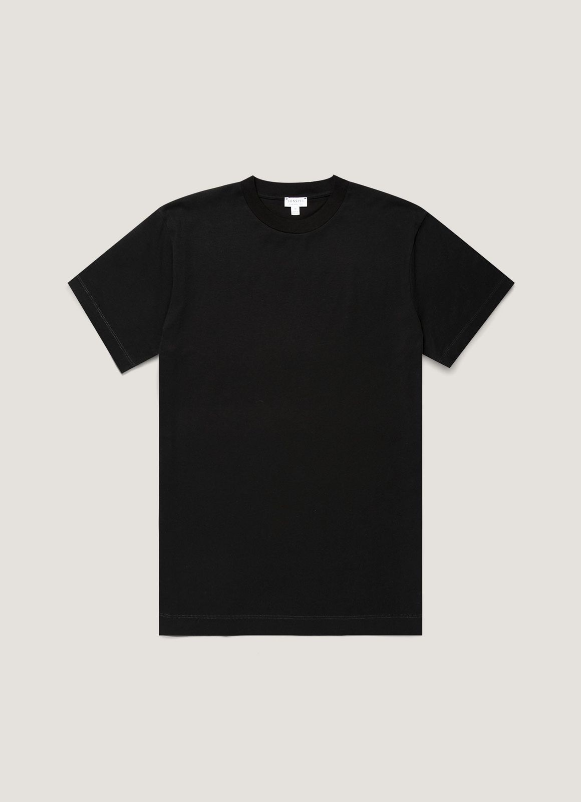 Men's Brushed Cotton T-shirt in Black