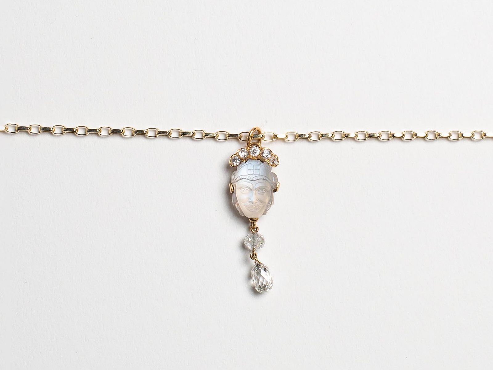 CL_MOONSTONE DIAMOND PENDANT - GOLD_JY0283OT0100