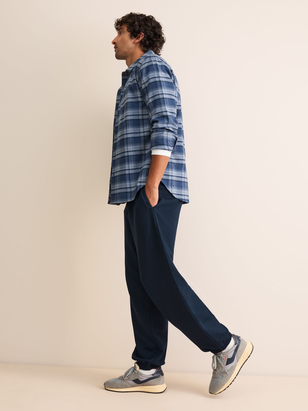 Harley Cotton Modal Oversized Sweatpants Navy Blue