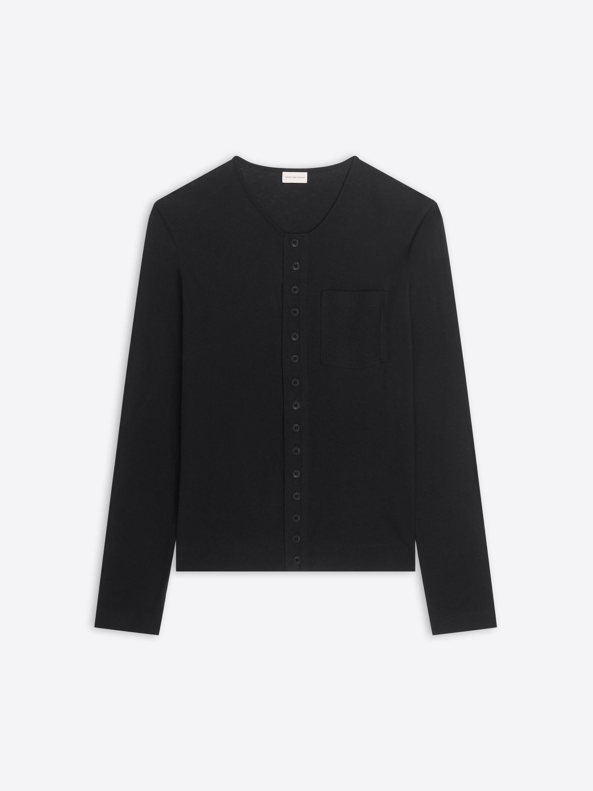 Fitted jersey cardigan