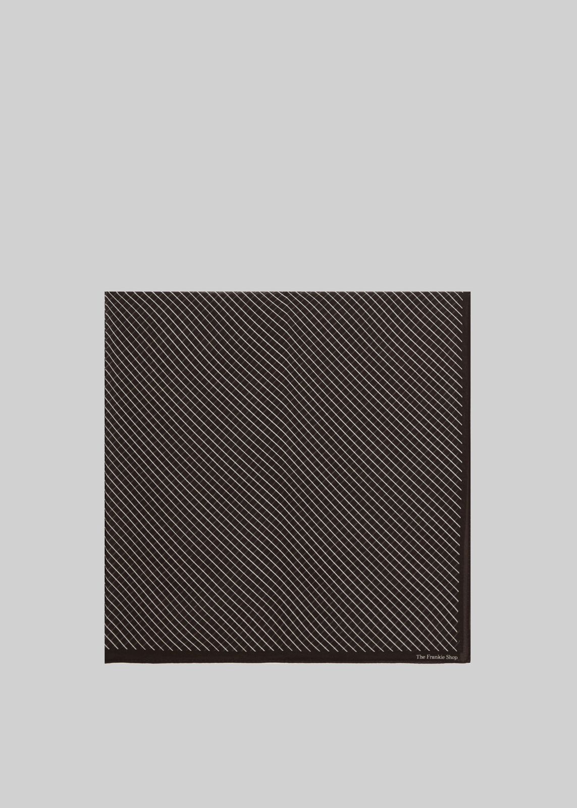 Marais Striped Scarf - Brown/white