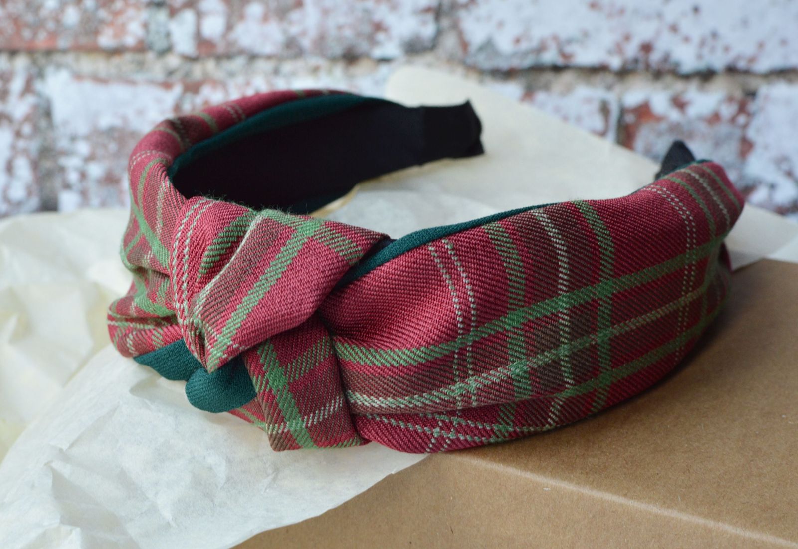 Tartan Headband | Lucy Twisted Knot Plaid Alice Band
