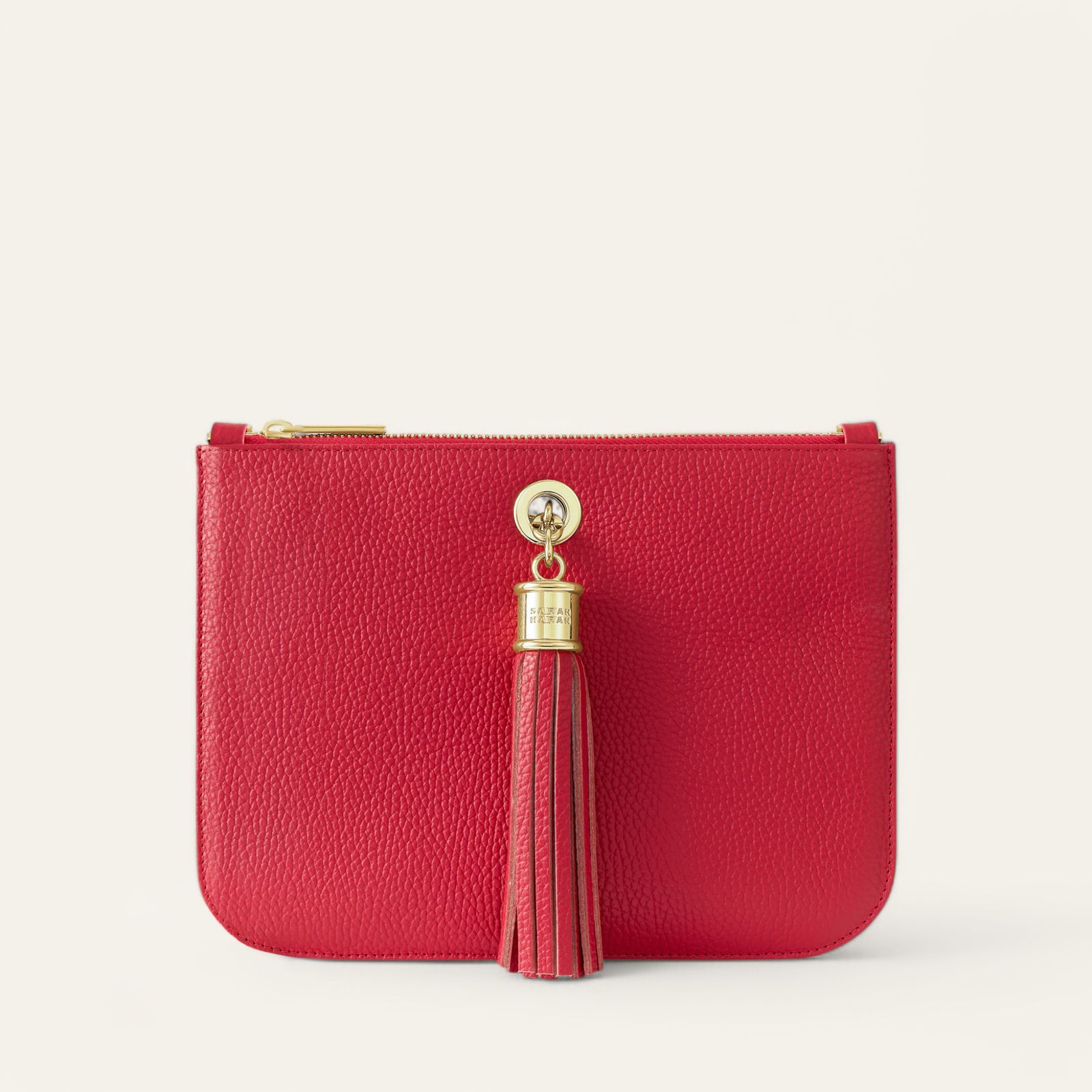 Ivy | Pillarbox Red with Gold hardware