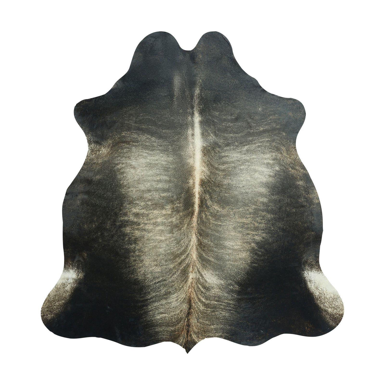 Cowhide Rug - Exotic Brown & White (190cm x 180cm)
