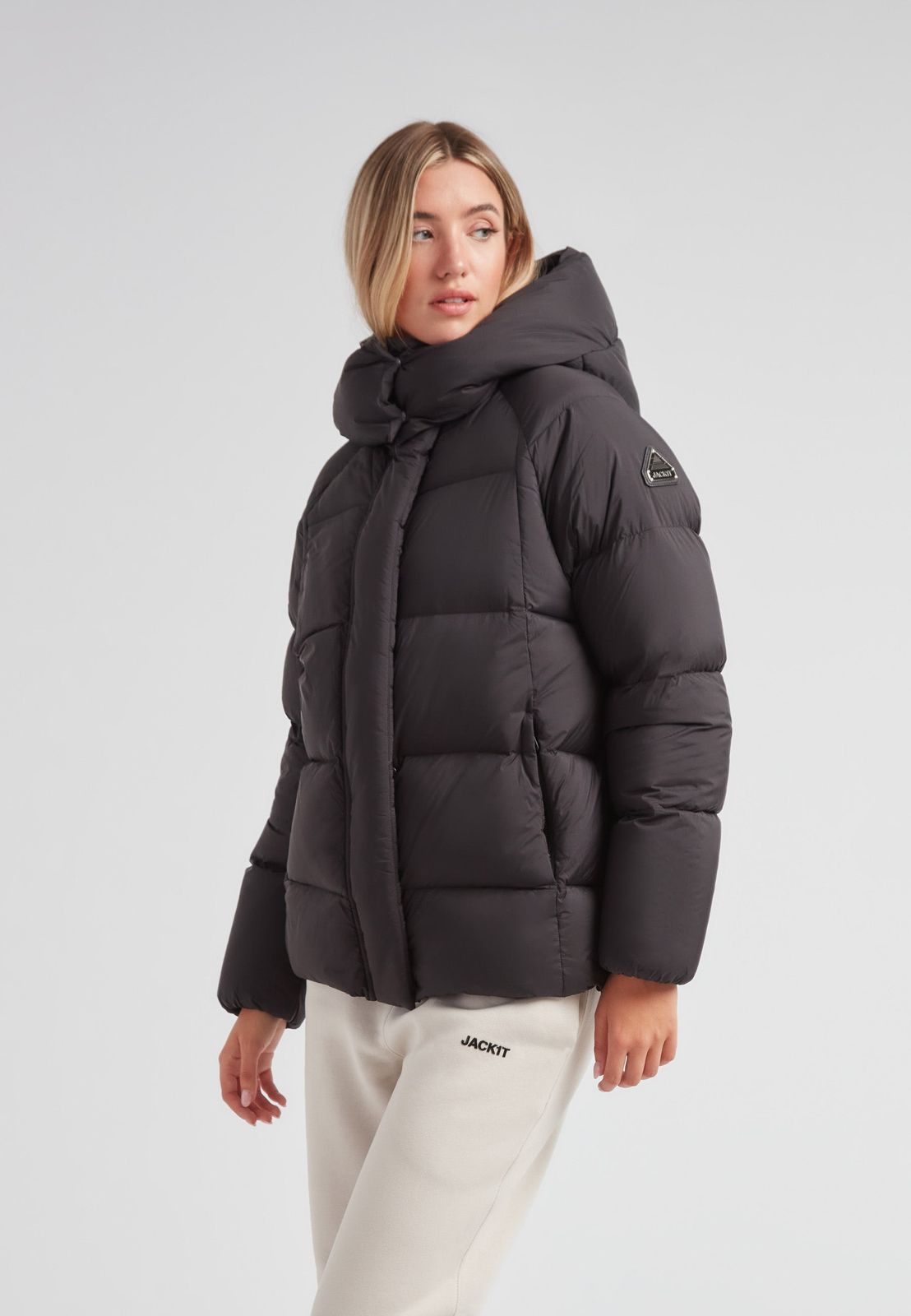 Cloud Prime Longline Down Puffer Jacket Black