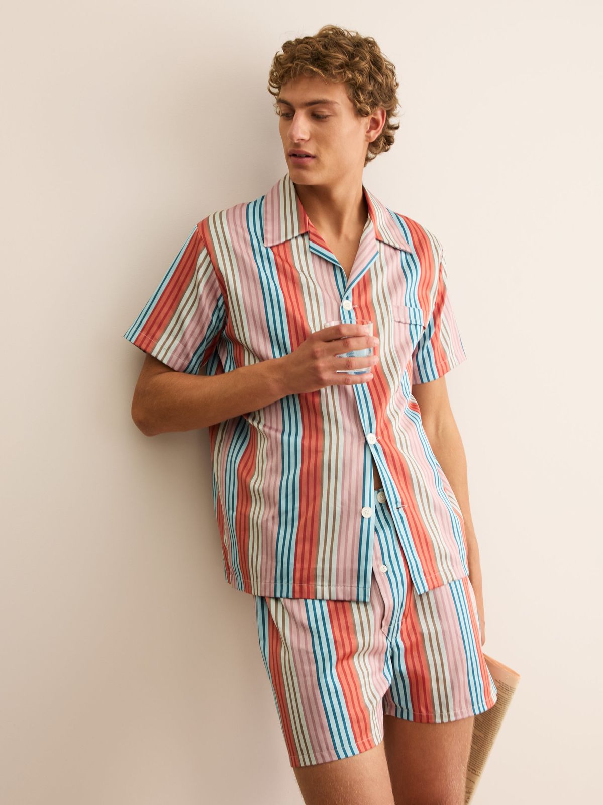 Wellington Cotton Short Pyjamas Multi Stripe
