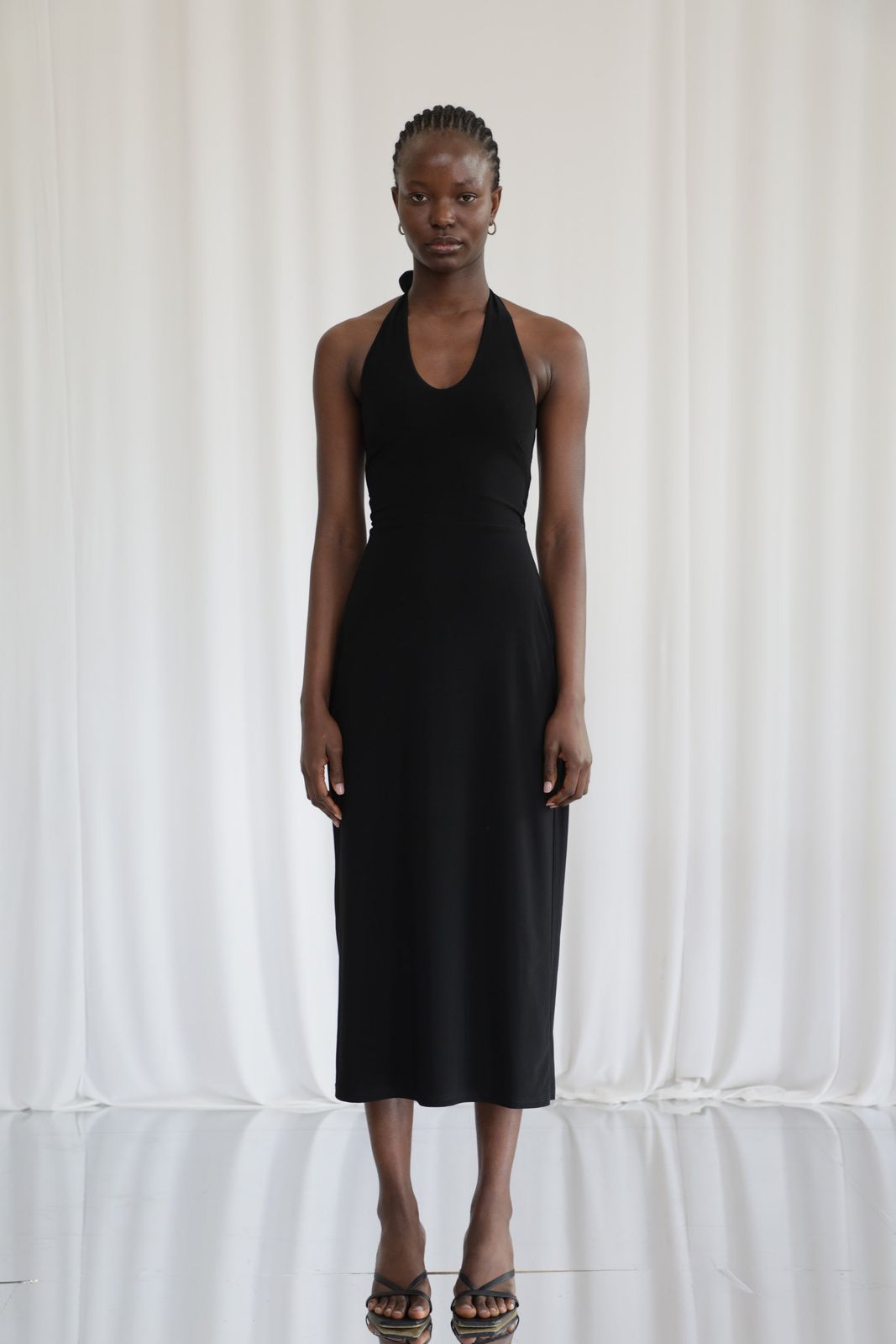 Harper Two-Way Halter Midi Dress