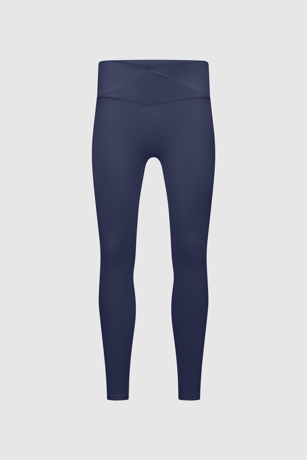 SCULPTING STRETCH CROSSOVER WAISTBAND LEGGINGS - DARK NAVY