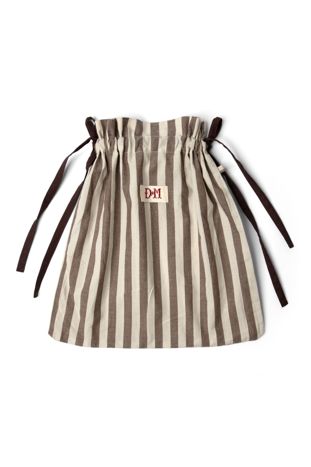 Izzy Pyjama Set - Choc Ecru Stripe