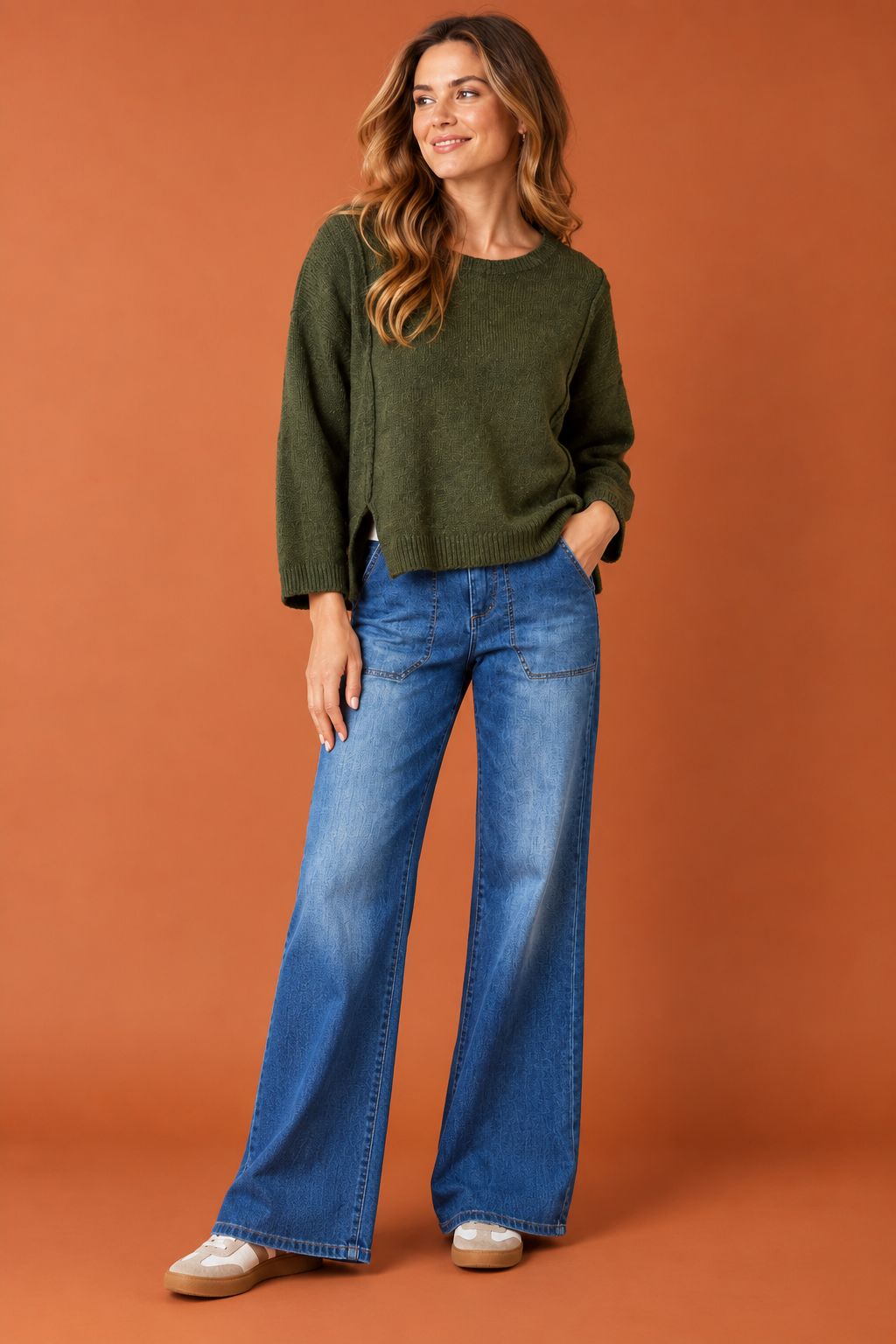 Beau Stretch Denim Flared Jeans