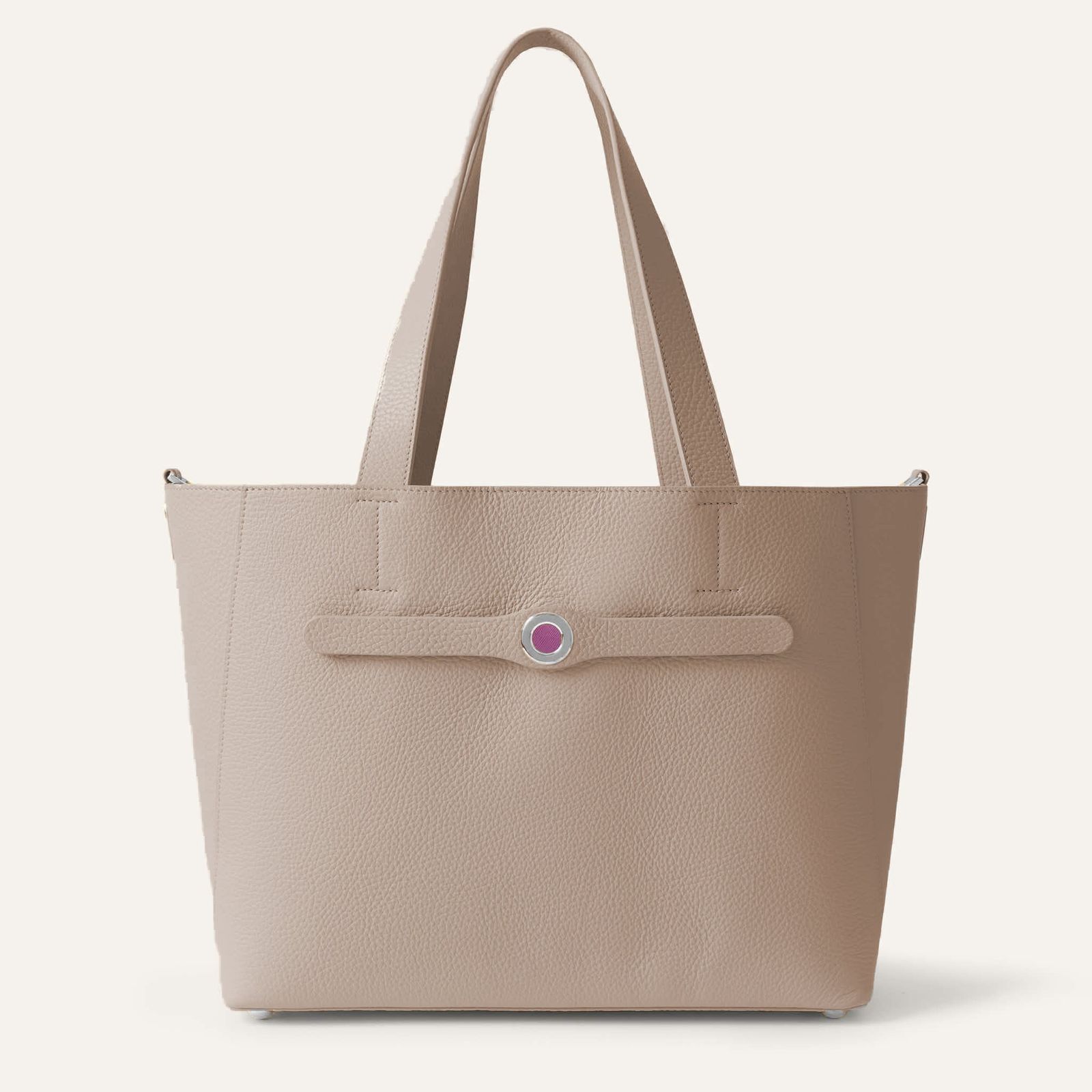 Sarah Tote | Taupe with Silver hardware