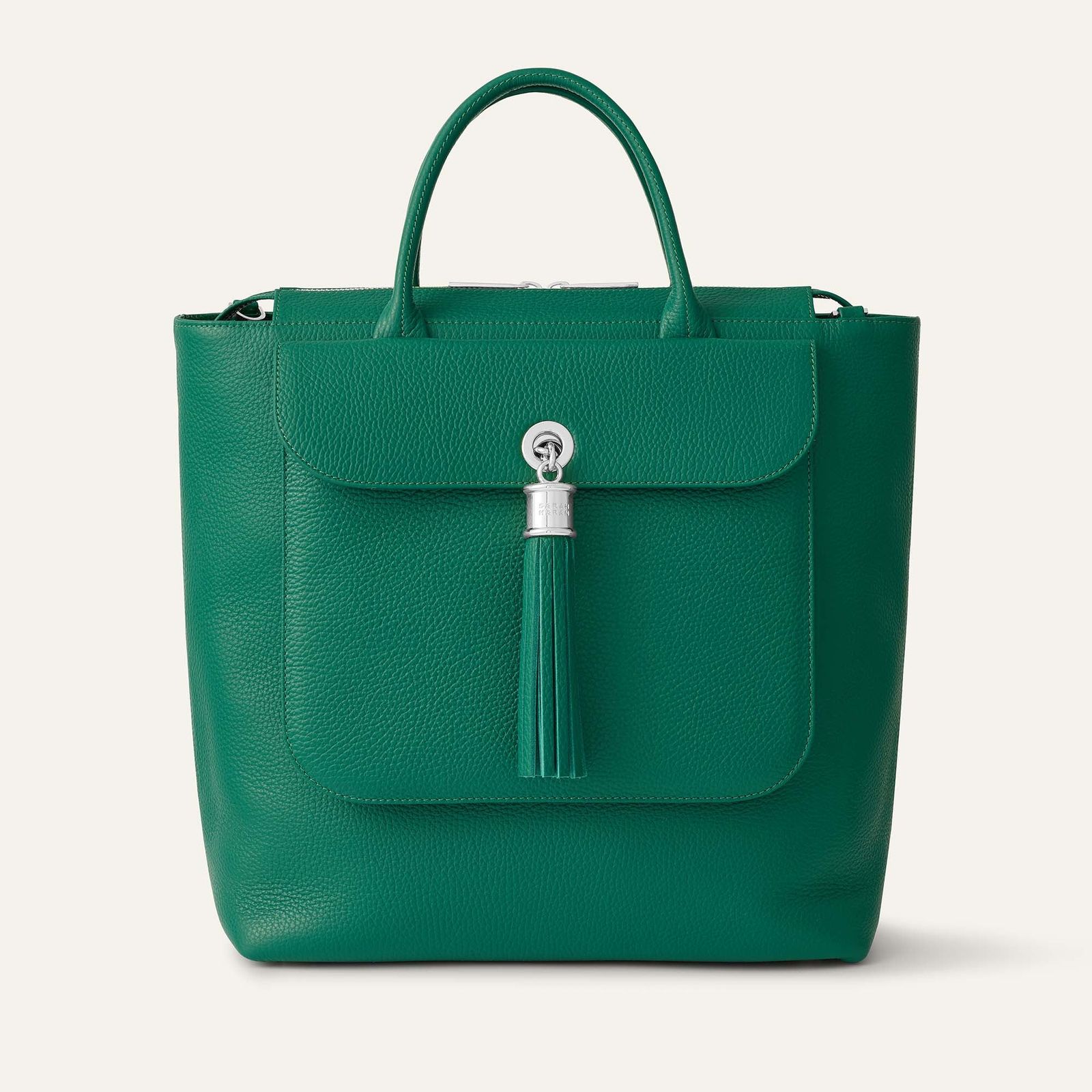 Poppy Backpack | Evergreen with Silver hardware