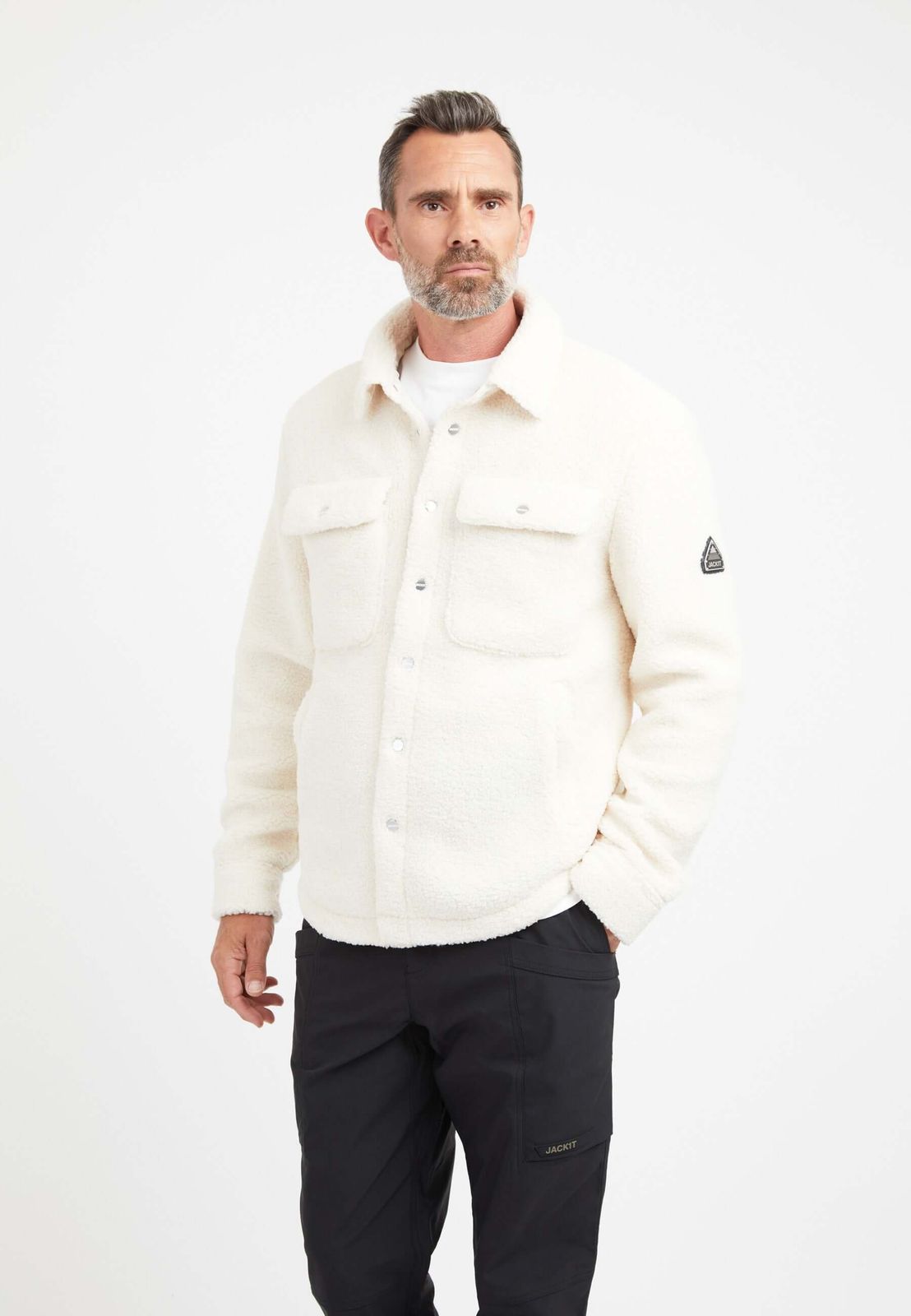 Sherpa Shirt Jacket Ecru
