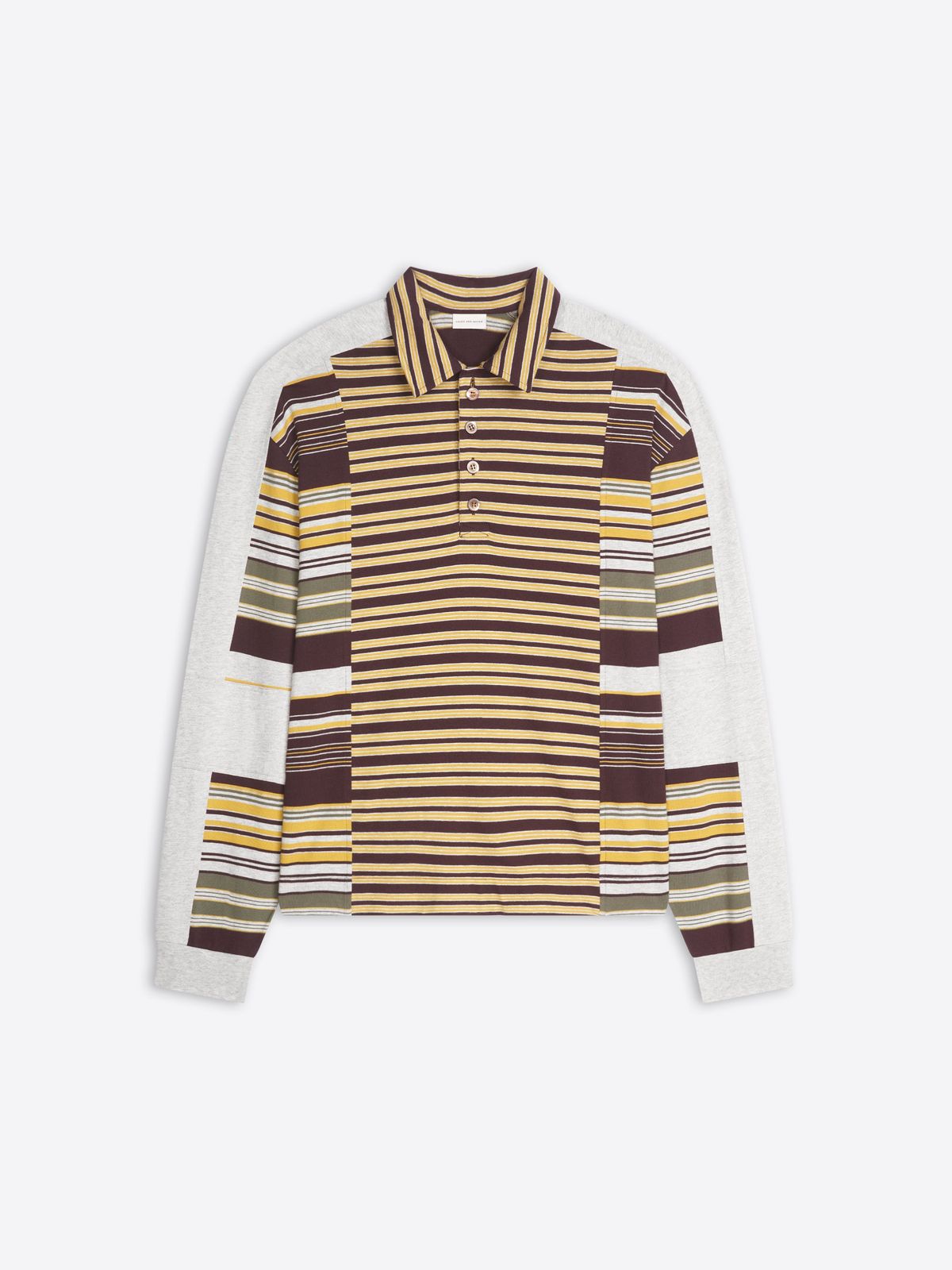 Striped cotton polo