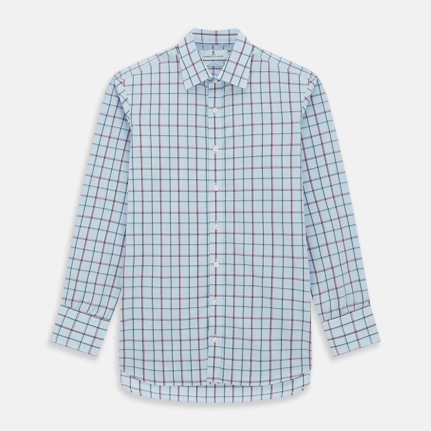 Blue and Pink Tattersall Check Mayfair Shirt