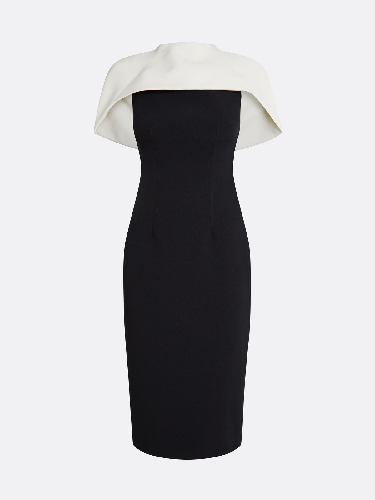 Kalika Ivory & Black Midi Dress