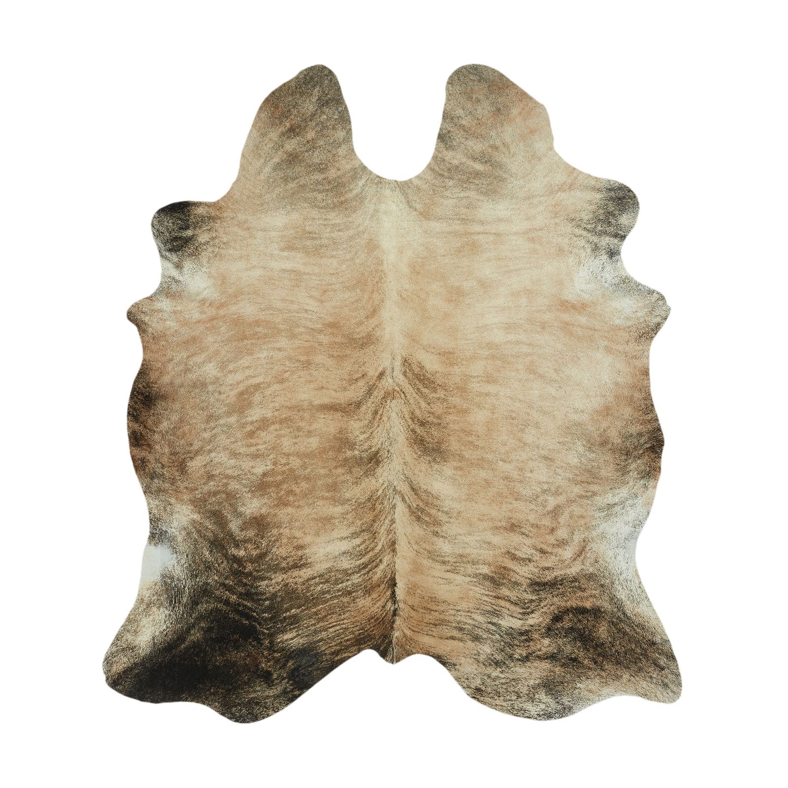 Cowhide Rug - Exotic Brown & White (220cm x 190cm)