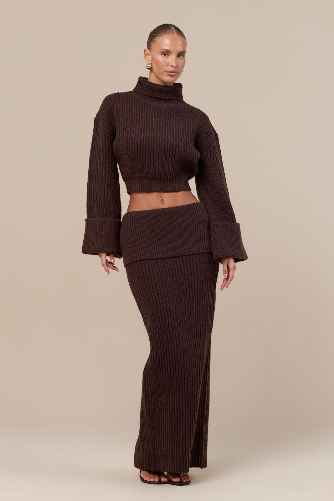 MABEL MAXI SKIRT | CHOCOLATE