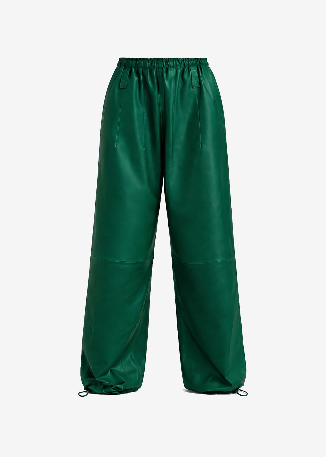 Oakdale Leather Track Pants - Green